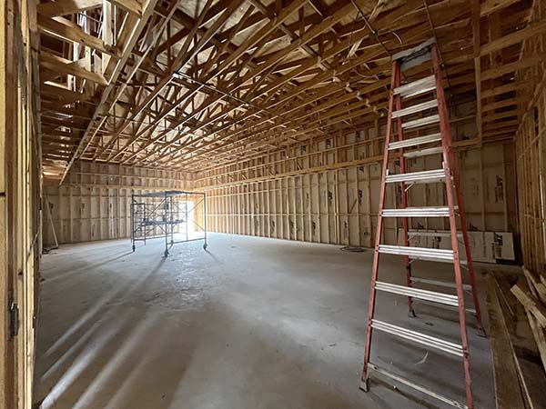 Guadalupe County Marion Construction project of Marion Annex. Image show construction of new courtroom build out. 